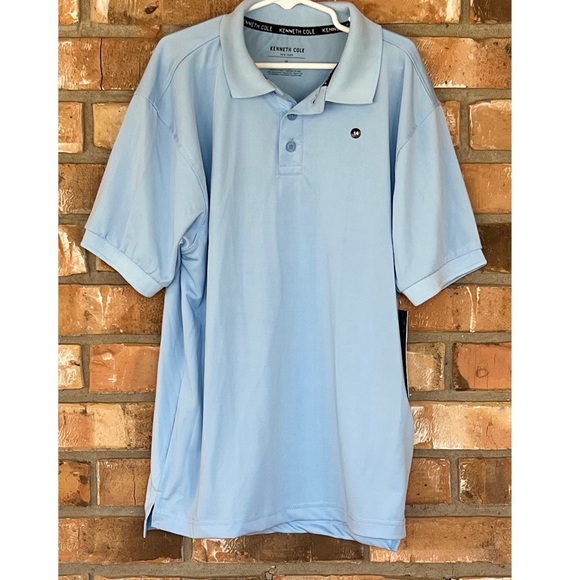 Kenneth Cole New York Boys Light Blue School Uniform Polo Shirt Size 14 - Picture 9 of 9